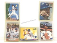 L A Dodgers in person autographed cards