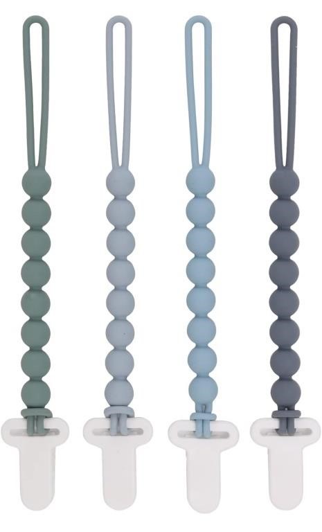 4-Pack Silicone Pacifier Clips For babies
