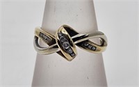 10k Gold Yellow and White Gold With Diamonds