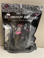 Bag of Muc-Off 5X Premium Brush Kit. MSRP $57.