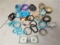 Lot of Assorted Jewelry Bracelets