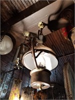 Brass Antique Hanging Light Fixture