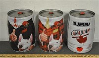 Molson/Don Cherry Bubba cans, empty