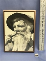 9.25" X 7" framed  copy of a Fred Machetanz print