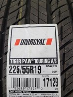 3 new uniroyal 225/55R19 tires
