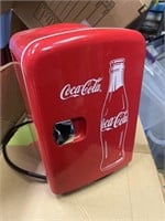 Desk size Coca-Cola fridge so cute