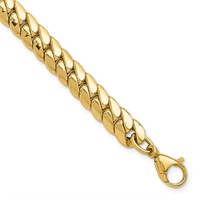 14K -Polished Fancy Link Bracelet