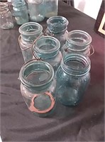 6 ball jars 5 with handles