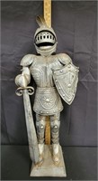 Vtg Metal Knight Suit Of Armor 3 Feet