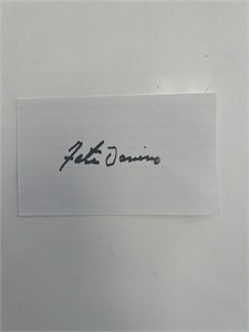 Musician Fats Domino original signature