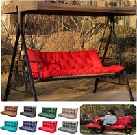 Porch Swing Cushions, 3 Seats Red 60x40x4 in