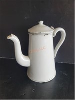 Vintage 7.5" Metal Enameled Teapot