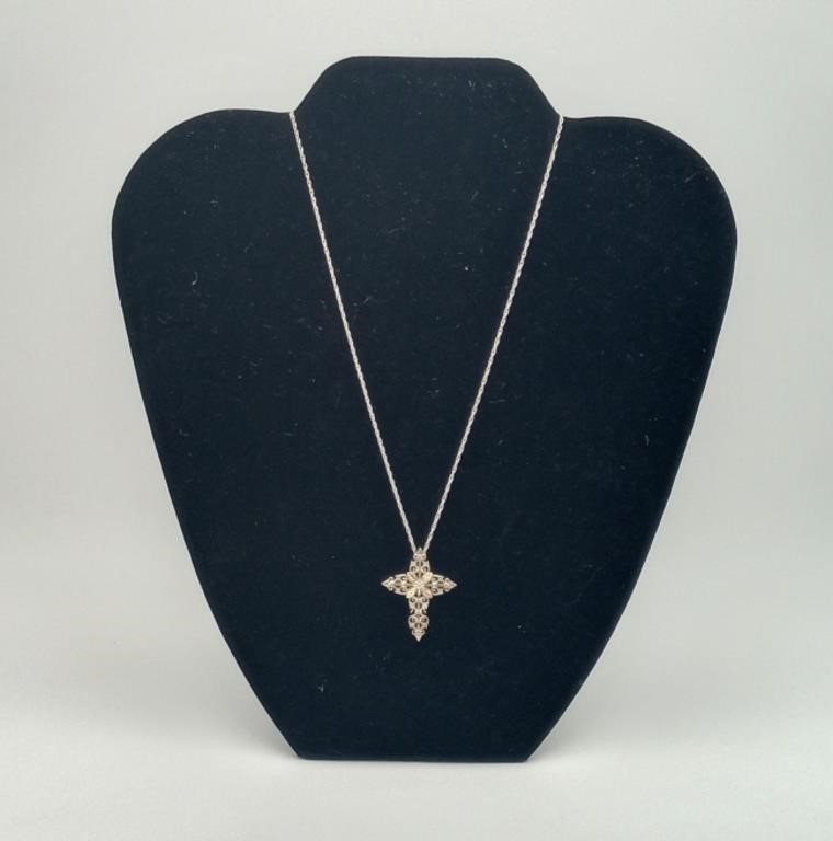 Sterling Silver Cross Pendant Necklace