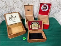 Collectible Wooden Tobacco Boxes