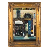 R. Roy Wilson. A Street in Naples, oil on canvas