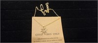 Good Vibes Gold Star Pendant Necklace