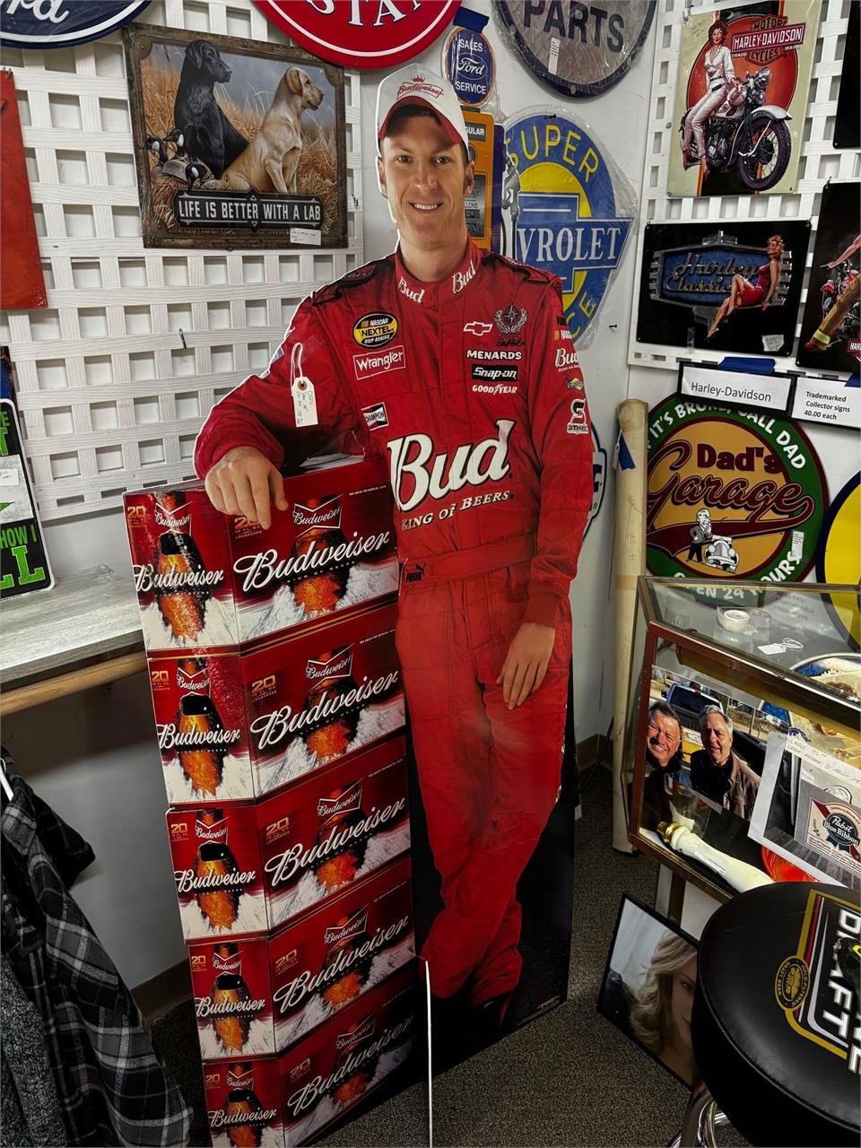 Dale Jr cardboard stand up double sided