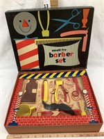 Vintage Toy Small Fry Barber Set w/ Original Box,
