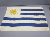 Vintage Uruguay Flag 23x33"