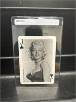Vintage Marilyn Monroe Playing Card Jack of Clubs
