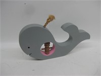 12.5" Long Wood Jonah & The Whale Figure