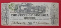 1863 $1 State of Georgia