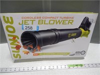 Cordless compact turbine jet blower