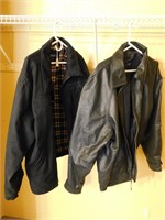 P729 Burkes Bay Leather & Heavy Jacket