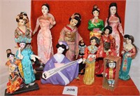 GEISHA DOLLS BOX LOT