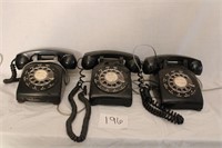 3 ROTARY PHONES