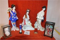 CERAMIC GEISHA STATUES