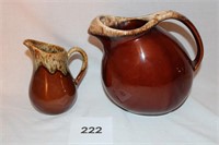 HULL BROWN DRIP PITCHERS