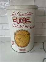 Vintage Dulac Potato Chip Tin