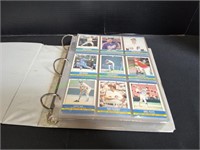 Binder of 1980s - 1990s Baseball Trading Cards