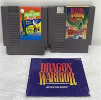 Nintendo games-  Sesame Street /  Dragon Warrior