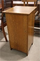 ANTIQUE OAK RECORD CABINET