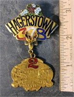 HAGERSTOWN #378 EARLY PIN BACK  (ELS CLUB??)