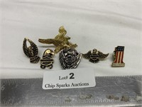 1980’s Harley Davidson Eagle Wings Hat Pins