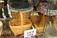 (3) Longaberger Baskets: