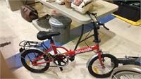 Air walk folding bicycle with a 15 inch tires