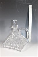 VTG Square cut glass decanter with stopper