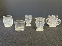 Clear glass mini, Hazel Atlas, hobnail, toothpick