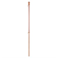 Style Selections 5-ft Natural Wood House Flag Pole