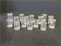 Miniature glass creamers, some Hazel Atlas (15)