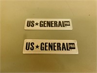 2 - US General Pro Metal Plates - 5" Long
