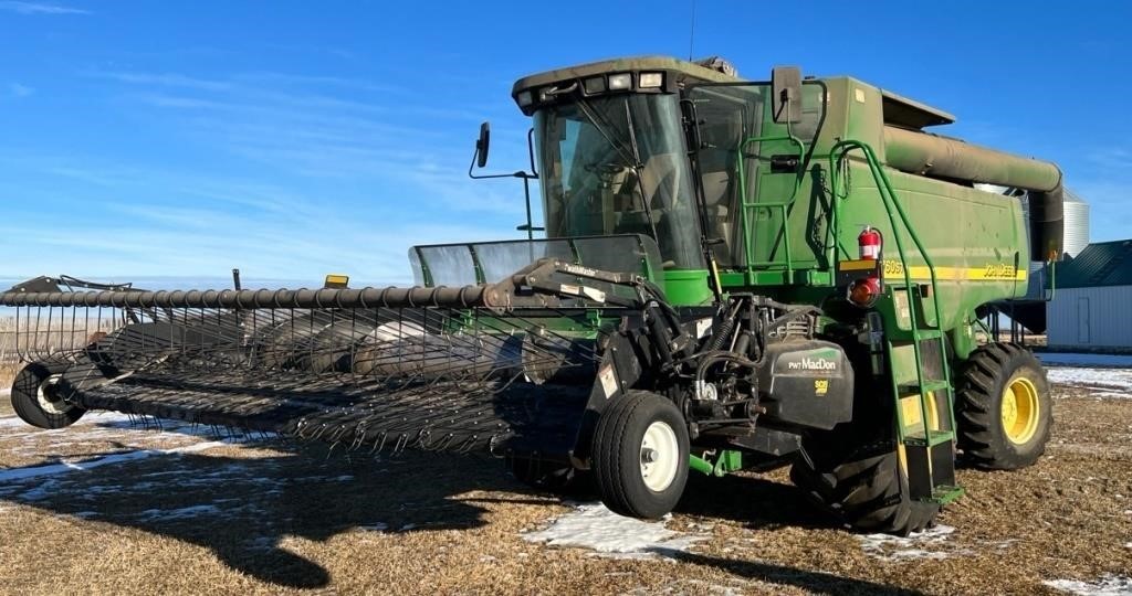 2005 John Deere Model 9760STS Combine with MacDon