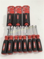 (11) New Milwaukee Nut Drivers Various Sizes