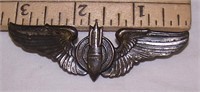 LARGE STERLING BOMBADIER'S WINGS