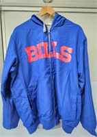 Reversible Buffalo Bills Zip-Up Hoodie Size XL