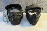 two MotoCross Face Protectors headgear Masks